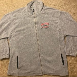 Vintage Grey Ohio State Tostitos Fiesta Bowl National Championship Jacket. 2003